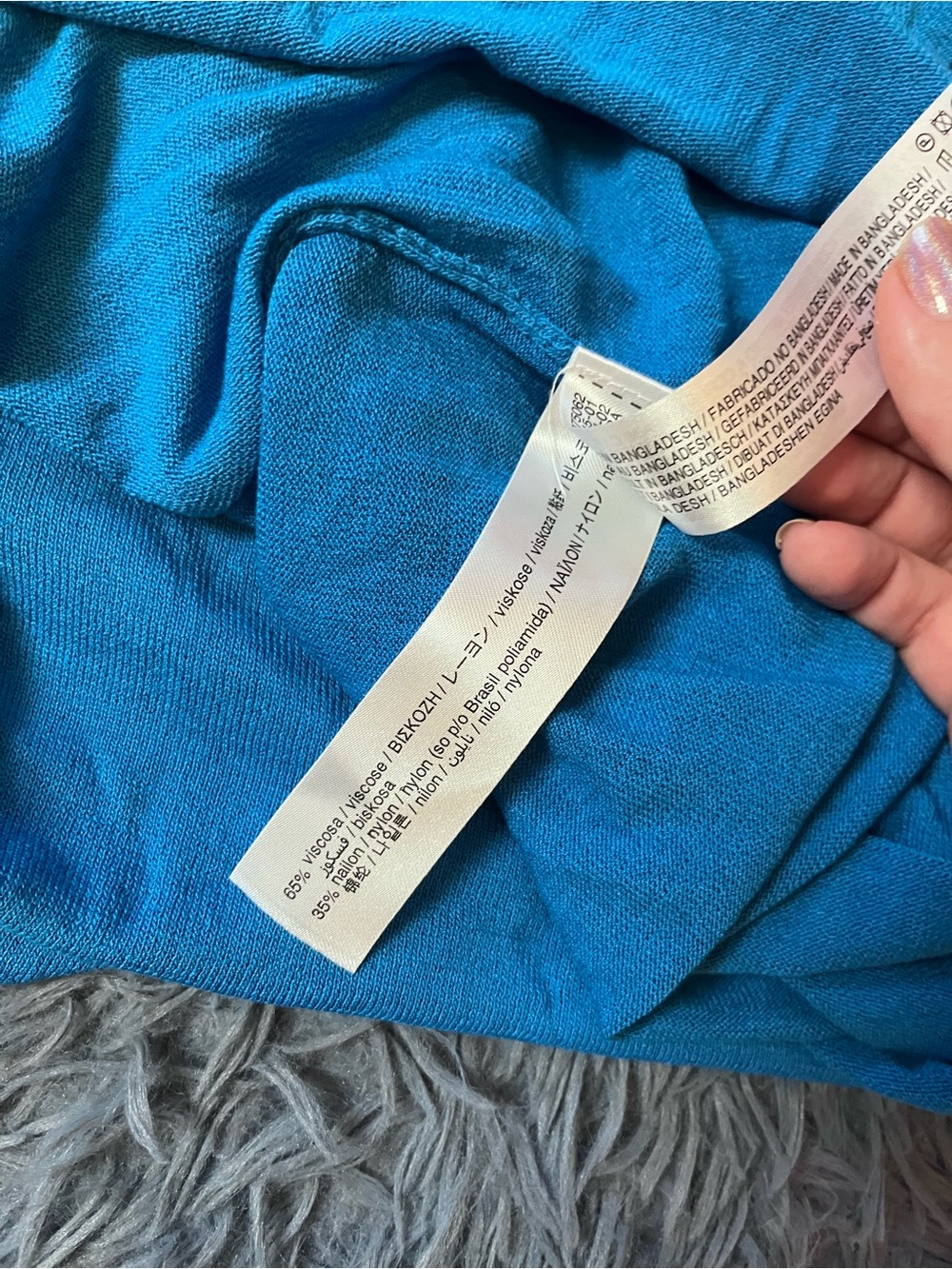 Zara Blue Cape Sleeveless Knit Maxi Dress - Picture 7 of 7